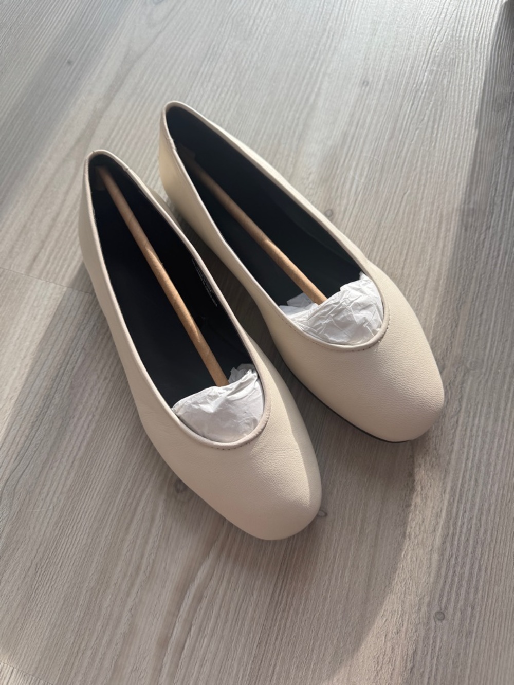 COS Leather Ballet Flats Like New No Defects